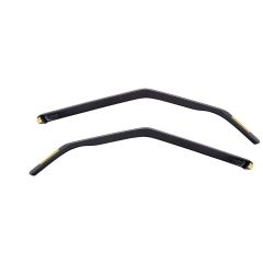 Heko Deflecteurs d'air Déflecteurs de Vent Compatible Avec Skoda Yeti 5P. Berlina 2009-2017, Ensemble 2 pièces, Noir, Fumé, Aérodynamique, Montage facile