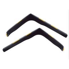Heko Deflecteurs d'air Déflecteurs de Vent Compatible Avec Volkswagen Crafter 2006-2017 3P. Berlina, Ensemble 2 pièces, Noir, Fumé, Aérodynamique, Montage facile