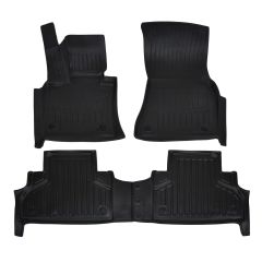 | 3D Tapis De Sol En Caoutchouc Premium Compatible Avec X6 F16 2014-2019 4pcs, Système de Fixation, Bord Haut, Noir, Antidérapant, Facile à Nettoyer, Toutes Saisons