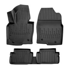 3D Tapis De Sol En Caoutchouc Premium Compatible Avec Mazda CX-5 (KE) 2012-2017 5pcs, Système de Fixation, Bord Haut, Noir, Antidérapant, Facile à Nettoyer, Toutes Saisons
