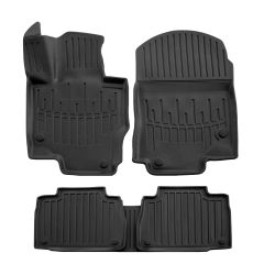 3D Tapis De Sol En Caoutchouc Premium Compatible Avec Mercedes W167 GLE depuis 2018 5pcs, Système de Fixation, Bord Haut, Noir, Antidérapant, Facile à Nettoyer, Toutes Saisons