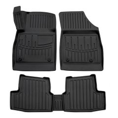 3D Tapis De Sol En Caoutchouc Premium Compatible Avec Opel Astra K 2015-2021, Système de Fixation, Bord Haut, Noir, Antidérapant, Facile à Nettoyer, Toutes Saisons