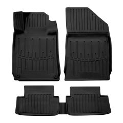 3D Tapis De Sol En Caoutchouc Premium Compatible Avec Peugeot 508 1 2010-2018 5pcs, Système de Fixation, Bord Haut, Noir, Antidérapant, Facile à Nettoyer, Toutes Saisons