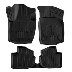 3D Tapis De Sol En Caoutchouc Premium Compatible Avec Seat Toledo 4 2012-2019 5pcs, Système de Fixation, Bord Haut, Noir, Antidérapant, Facile à Nettoyer, Toutes Saisons