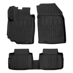 3D Tapis De Sol En Caoutchouc Premium Compatible Avec Suzuki SX4 2 2013-2021 5pcs, Système de Fixation, Bord Haut, Noir, Antidérapant, Facile à Nettoyer, Toutes Saisons