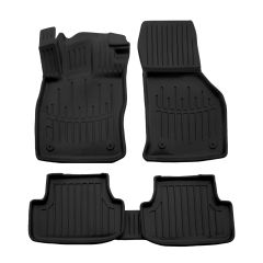 3D Tapis De Sol En Caoutchouc Premium Compatible Avec Audi A3 (8Y) depuis 2020 5pcs, Système de Fixation, Bord Haut, Noir, Antidérapant, Facile à Nettoyer, Toutes Saisons