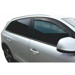 Heko Deflecteurs d'air Déflecteurs de Vent Compatible Avec Audi Q5 2009-2015, Ensemble 2 pièces, Noir, Fumé, Aérodynamique, Montage facile