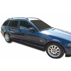 Heko Deflecteurs d'air Déflecteurs de Vent Compatible Avec Bmw 3 Series E46 Break 1998-2005, Ensemble 4 pièces, Noir, Fumé, Aérodynamique, Montage facile