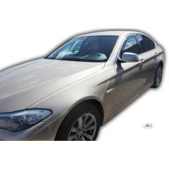 Heko Deflecteurs d'air Déflecteurs de Vent Compatible Avec Bmw 5 Series F10, F11 4P. Berlina, Tricorps, Break 2010-2017, Ensemble 2 pièces, Noir, Fumé, Aérodynamique, Montage facile