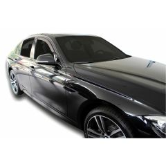 Heko Deflecteurs d'air Déflecteurs de Vent Compatible Avec Bmw 3 Serie F30 4-Porte 2011-2019, Ensemble 2 pièces, Noir, Fumé, Aérodynamique, Montage facile