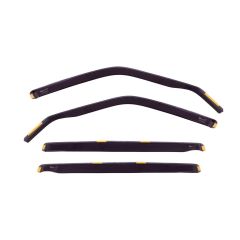 Heko Deflecteurs d'air Déflecteurs de Vent Compatible Avec Bmw 1 Series F20 5P. Berlina 2011-2019, Ensemble 4 pièces, Noir, Fumé, Aérodynamique, Montage facile