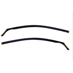 Heko Deflecteurs d'air Déflecteurs de Vent Compatible Avec Chevrolet Aveo 5P. Berlina 2011-2016, Ensemble 2 pièces, Noir, Fumé, Aérodynamique, Montage facile