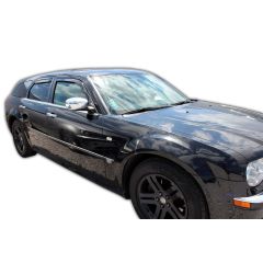 Heko Deflecteurs d'air Déflecteurs de Vent Compatible Avec Chrysler 300C 4P. Berlina 2004-2010, Ensemble 4 pièces, Noir, Fumé, Aérodynamique, Montage facile