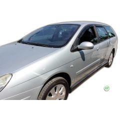 Heko Deflecteurs d'air Déflecteurs de Vent Compatible Avec Citroen C5 Break 5P. Berlina 00-08 4pcs, Noir, Fumé, Aérodynamique, Montage facile