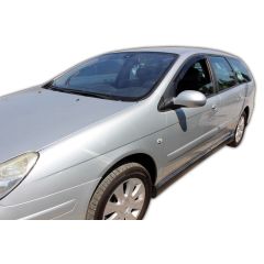 Heko Deflecteurs d'air Déflecteurs de Vent Compatible Avec Citroen C5 Break 2001-2008, Ensemble 4 pièces, Noir, Fumé, Aérodynamique, Montage facile