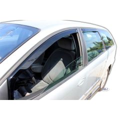 Heko Deflecteurs d'air Déflecteurs de Vent Compatible Avec Citroen C5 4P. Berlina, Tricorps 2001-2008, Ensemble 2 pièces, Noir, Fumé, Aérodynamique, Montage facile