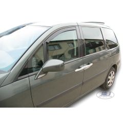 Heko Deflecteurs d'air Déflecteurs de Vent Compatible Avec Peugeot C8 5P. Berlina 2002-2014, Ensemble 2 pièces, Noir, Fumé, Aérodynamique, Montage facile