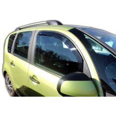 Heko Deflecteurs d'air Déflecteurs de Vent Compatible Avec Citroen C3 Picasso 2008-2017, Ensemble 2 pièces, Noir, Fumé, Aérodynamique, Montage facile