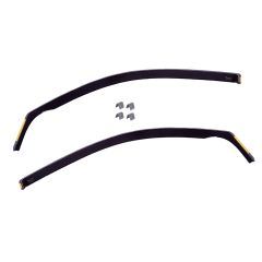 Heko Deflecteurs d'air Déflecteurs de Vent Compatible Avec Peugeot 301 4-Porte depuis 2013, Ensemble 2 pièces, Noir, Fumé, Aérodynamique, Montage facile
