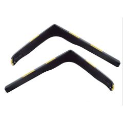 Heko Deflecteurs d'air Déflecteurs de Vent Compatible Avec Ford Transit 2-P. Berlina 1985-2000, Ensemble 2 pièces, Noir, Fumé, Aérodynamique, Montage facile