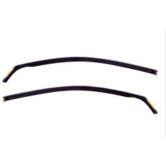 Heko Deflecteurs d'air Déflecteurs de Vent Compatible Avec Ford Fiesta 6 2008-2017 3P. Berlina, Ensemble 2 pièces, Noir, Fumé, Aérodynamique, Montage facile