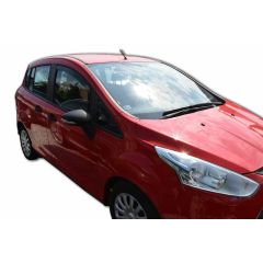 Heko Deflecteurs d'air Déflecteurs de Vent Compatible Avec Ford B-Max 2012-2017, Ensemble 2 pièces, Noir, Fumé, Aérodynamique, Montage facile