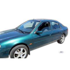 Heko Deflecteurs d'air Déflecteurs de Vent Compatible Avec Ford Mondeo 2 4-Porte 1996-2000, Ensemble 2 pièces, Noir, Fumé, Aérodynamique, Montage facile