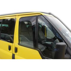 Heko Deflecteurs d'air Déflecteurs de Vent Compatible Avec Ford Transit 2000-2006, Ensemble 2 pièces, Noir, Fumé, Aérodynamique, Montage facile