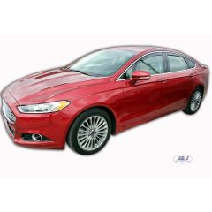 Heko Deflecteurs d'air Déflecteurs de Vent Compatible Avec Ford Mondeo 2015-2022 5P. Berlina, Ensemble 4 pièces, Noir, Fumé, Aérodynamique, Montage facile