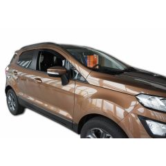 Heko Deflecteurs d'air Déflecteurs de Vent Compatible Avec Ford Ecosport 2 2013-2022, Ensemble 2 pièces, Noir, Fumé, Aérodynamique, Montage facile