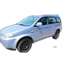 Heko Deflecteurs d'air Déflecteurs de Vent Compatible Avec Honda HRV, HR-V 2000-2005 5-Portes, Ensemble 2 pièces, Noir, Fumé, Aérodynamique, Montage facile