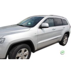 Heko Deflecteurs d'air Déflecteurs de Vent Compatible Avec Jeep Grand Cherokee 5P. Berlina 2011-2021, Ensemble 2 pièces, Noir, Fumé, Aérodynamique, Montage facile