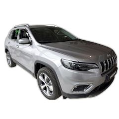 Heko Deflecteurs d'air Déflecteurs de Vent Compatible Avec Jeep Cherokee Kl depuis 2013, Ensemble 2 pièces, Noir, Fumé, Aérodynamique, Montage facile