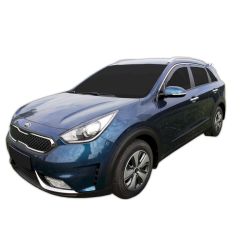 Heko Deflecteurs d'air Déflecteurs de Vent Compatible Avec Kia Niro 2016-2022, Ensemble 4 pièces, Noir, Fumé, Aérodynamique, Montage facile