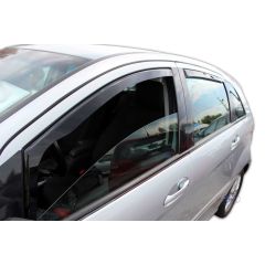 Heko Deflecteurs d'air Déflecteurs de Vent Compatible Avec Mercedes B-Klasse W245 2005-2010, Ensemble 4 pièces, Noir, Fumé, Aérodynamique, Montage facile