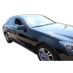 Heko Deflecteurs d'air Déflecteurs de Vent Compatible Avec Mercedes E-Klasse W212 4/5P. Berlina 2009-2016, Ensemble 2 pièces, Noir, Fumé, Aérodynamique, Montage facile