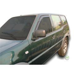 Heko Deflecteurs d'air Déflecteurs de Vent Compatible Avec Nissan Maverick 1993-2006, Noir, Fumé, Aérodynamique, Montage facile