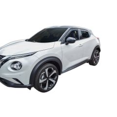 Heko Deflecteurs d'air Déflecteurs de Vent Compatible Avec Nissan Juke depuis 2019, Ensemble 4 pièces, Noir, Fumé, Aérodynamique, Montage facile