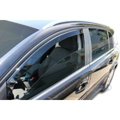 Heko Deflecteurs d'air Déflecteurs de Vent Compatible Avec Opel Signum depuis 2003, Ensemble 2 pièces, Noir, Fumé, Aérodynamique, Montage facile