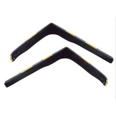Heko Deflecteurs d'air Déflecteurs de Vent Compatible Avec Renault Trafic depuis 2014, Ensemble 2 pièces, Noir, Fumé, Aérodynamique, Montage facile