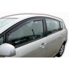 Heko Deflecteurs d'air Déflecteurs de Vent Compatible Avec Toyota Corolla Verso 2004-2009, Ensemble 2 pièces, Noir, Fumé, Aérodynamique, Montage facile