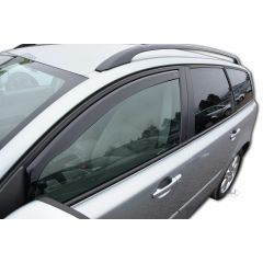 Heko Deflecteurs d'air Déflecteurs de Vent Compatible Avec Volvo V50 Break 2004-2012, Ensemble 2 pièces, Noir, Fumé, Aérodynamique, Montage facile