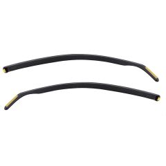 Heko Deflecteurs d'air Déflecteurs de Vent Compatible Avec Volvo S60 4-Porte 2010-2017, Ensemble 2 pièces, Noir, Fumé, Aérodynamique, Montage facile