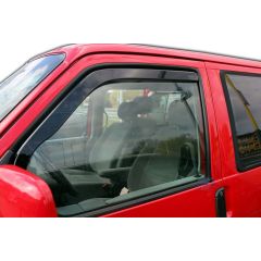 Heko Deflecteurs d'air Déflecteurs de Vent Compatible Avec Volkswagen Carawelle / Trans / Multivan T4 1990-2003, Ensemble 2 pièces, Noir, Fumé, Aérodynamique, Montage facile