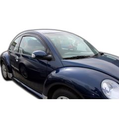 Heko Deflecteurs d'air Déflecteurs de Vent Compatible Avec Volkswagen New Beetle 3P. Berlina 1998-2012, Ensemble 2 pièces, Noir, Fumé, Aérodynamique, Montage facile