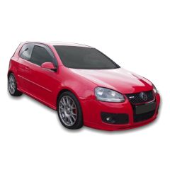 Heko Deflecteurs d'air Déflecteurs de Vent Compatible Avec Volkswagen Golf 5, 2004-2009 3P. Berlina, Ensemble 2 pièces, Noir, Fumé, Aérodynamique, Montage facile