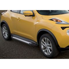 Marchelettes aluminium avancé seuil avec Nissan Juke 2010-2016, 2 pièces Marchepied avec ABE certificat, Matériel de Montage