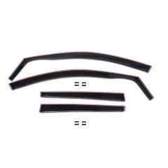 | GP Deflecteurs d'air Déflecteurs de Fenêtre Latérale Compatible Avec Touran 2003-2015, Ensemble 4 pièces, Aérodynamique, Noir, Fumé, Fixation par clips