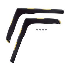 GP Deflecteurs d'air Déflecteurs de Fenêtre Latérale Compatible Avec Volkswagen Crafter 2006-2018, Ensemble 4 pièces, Aérodynamique, Noir, Fumé, Fixation par clips