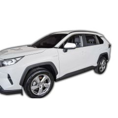 GP Deflecteurs d'air Déflecteurs de Fenêtre Latérale Compatible Avec Skoda Scala depuis 2019, Ensemble 4 pièces, Aérodynamique, Noir, Fumé, Fixation par clips